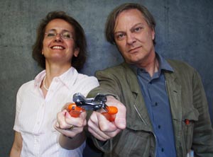 Gärtnereileitung Dr. Angelika Klammer und Karl-Heinz Ott