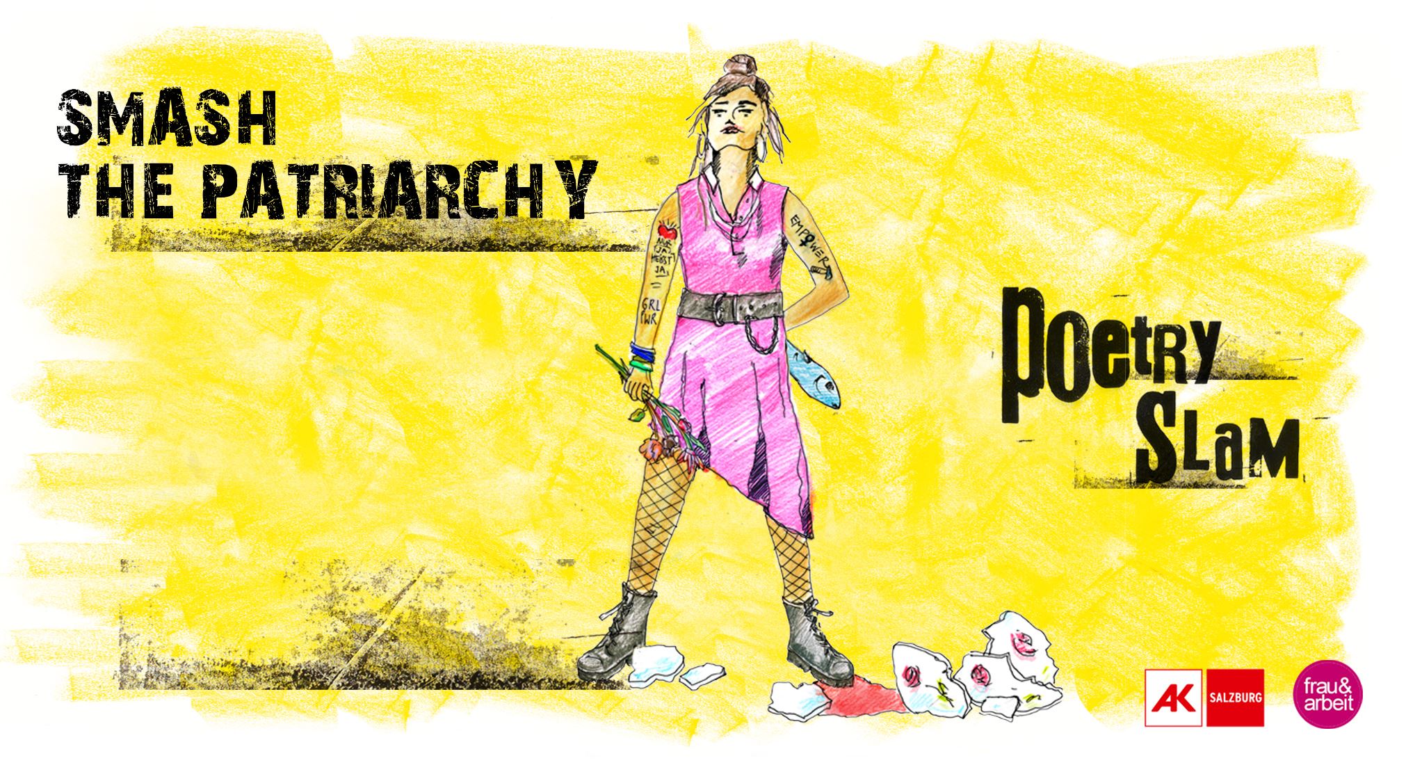 SMASH THE PATRIARCHY - Der POETRY SLAM der Arbeiterkammer Salzburg und 'Frau & Arbeit' am 13.11.2026 um 18:00 Uhr