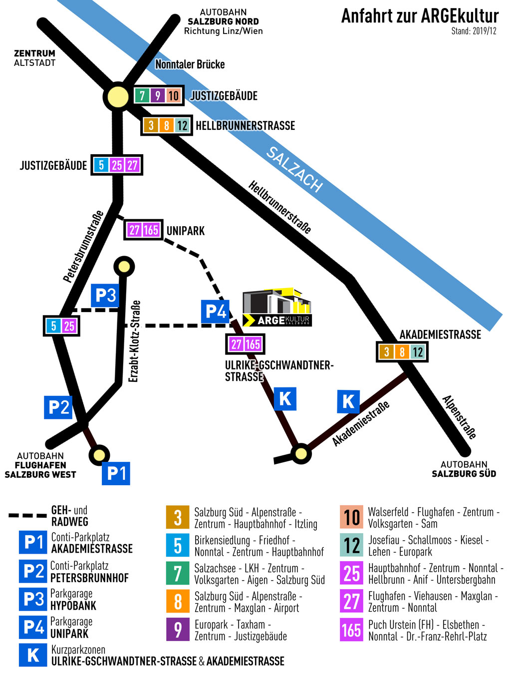 Lageplan der ARGEkultur